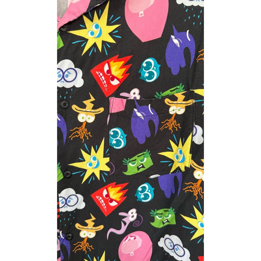 Disney Inside Out 2 Button Up Shirt - Size XL - Picture 3 of 4